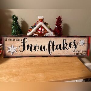 Christmas wall hanging home decor sign